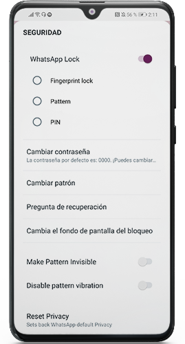 Funciones de WhatsApp Omar V57 Apk 2024