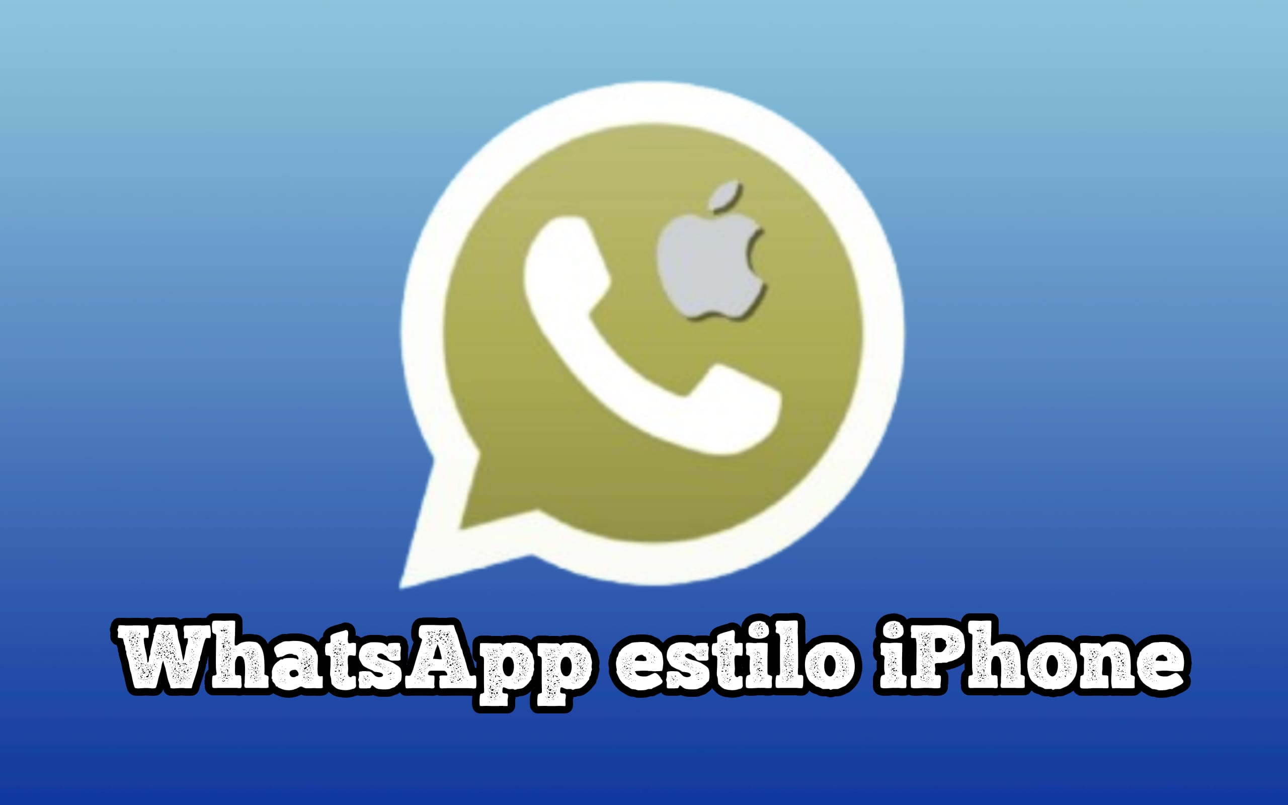 Logo WhatsApp estilo iPhone