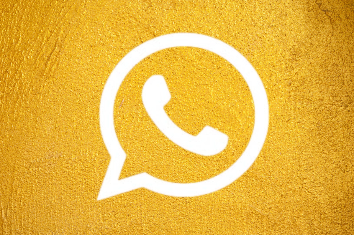 Logo WhatsApp Plus Dorado