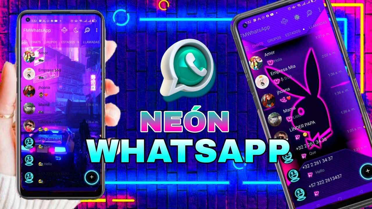 WhatsApp Neón