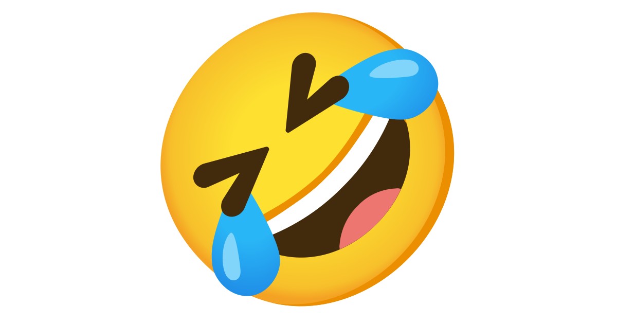 Cara Revolviéndose De La Risa Emoji