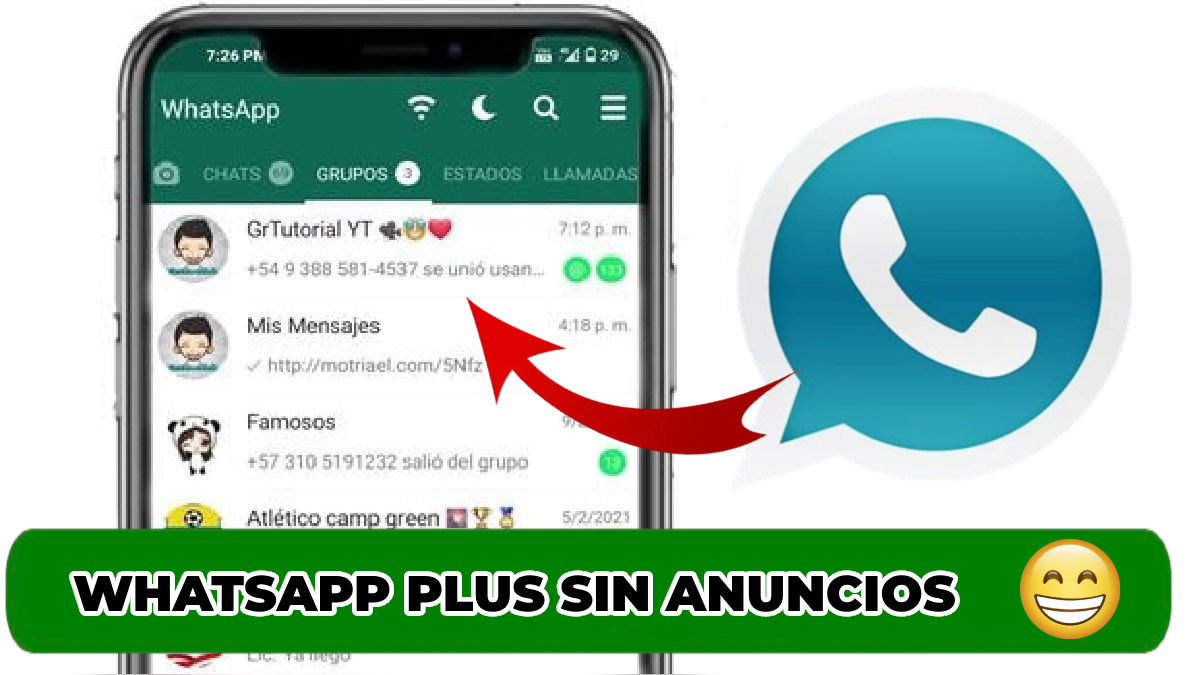 WhatsApp Plus sin anuncios