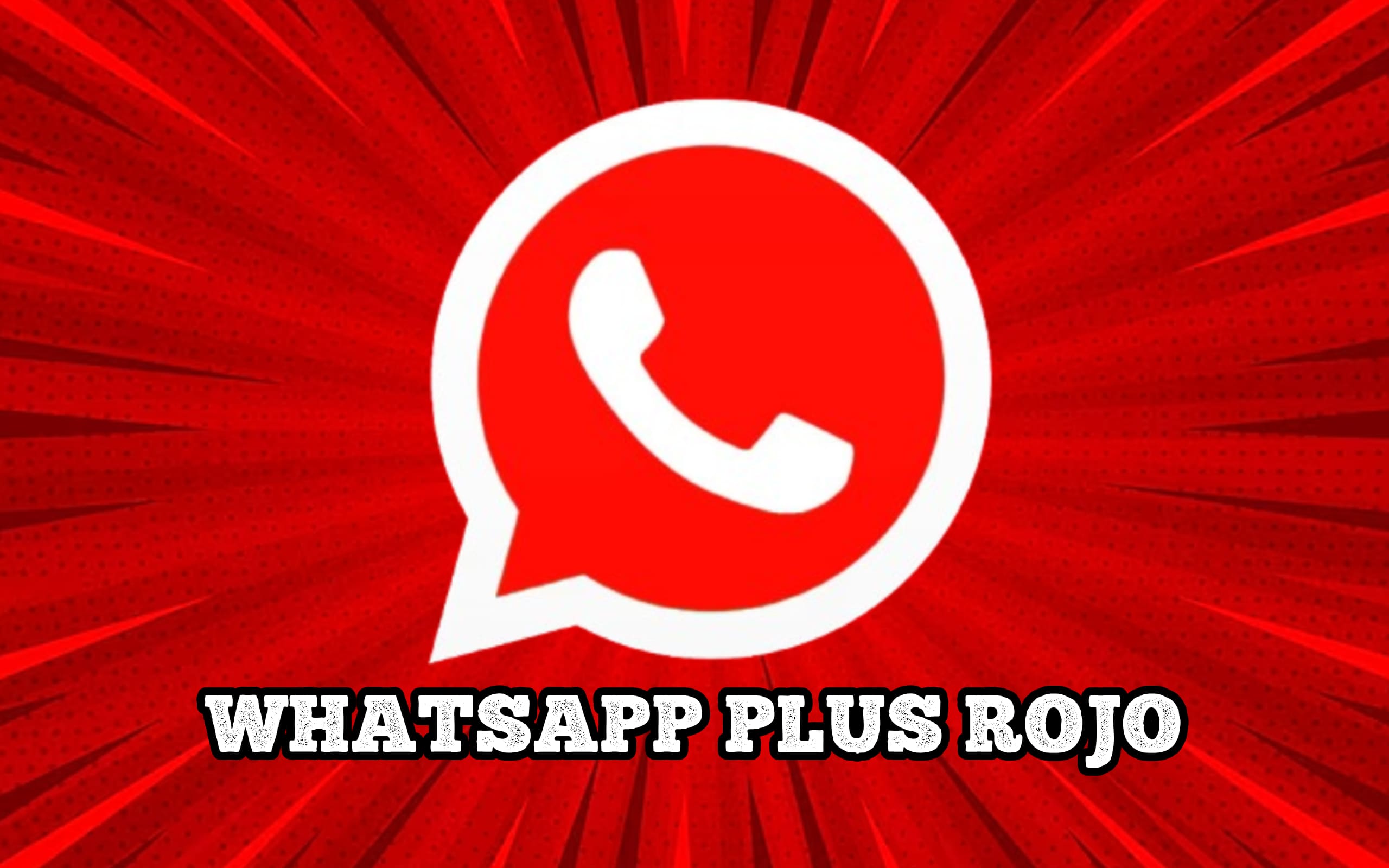 Logo WhatsApp Plus Rojo