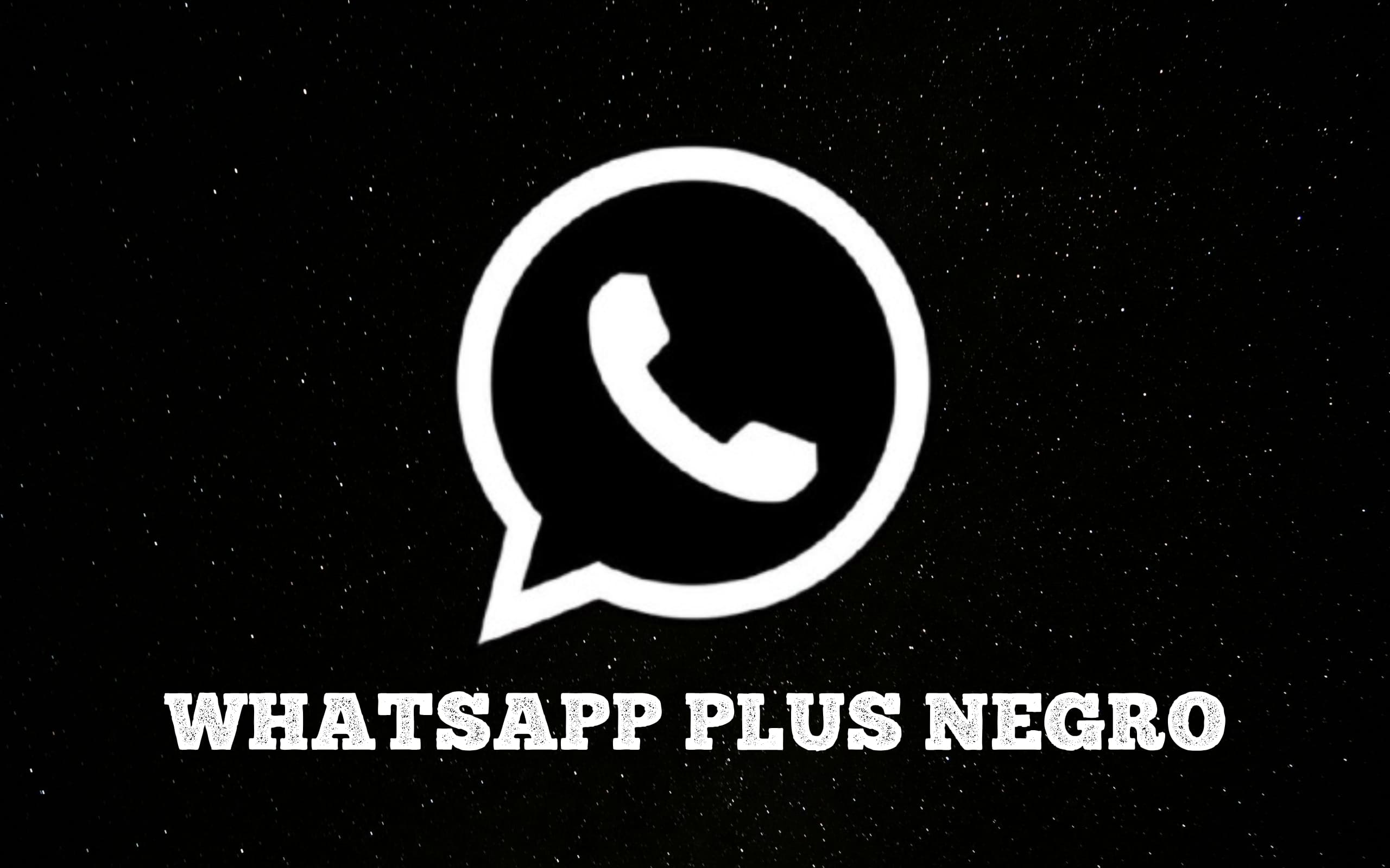 Logo WhatsApp Plus Negro