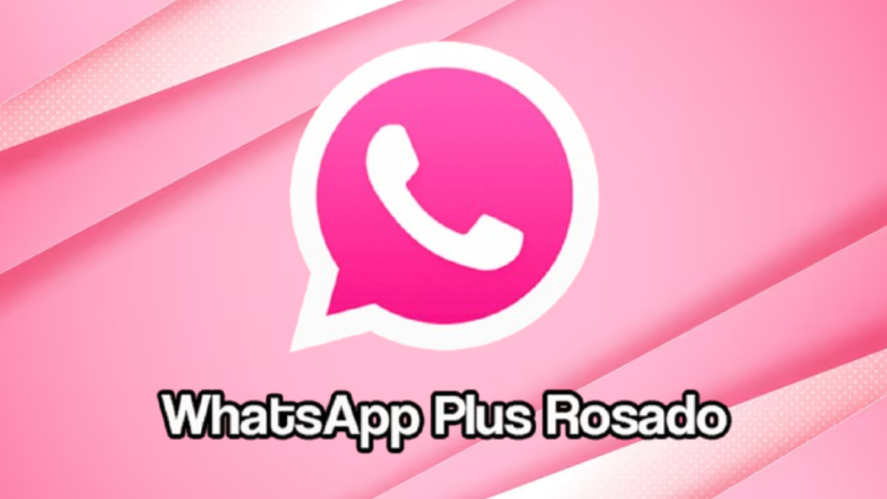 Logo WhatsApp Plus Rosado