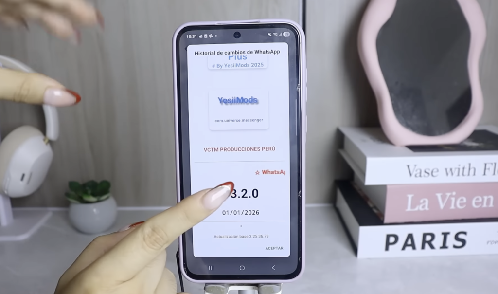 Configuración base de WhatsApp Plus V3.2.0